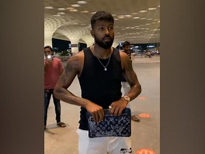 India all-rounder Hardik Pandya was clicked entering the airport. The star all-rounder is set to feature for India in the upcoming Asia Cup. | NDTV