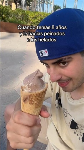 When you were 8 years old and gave your ice cream a haircut 🍦