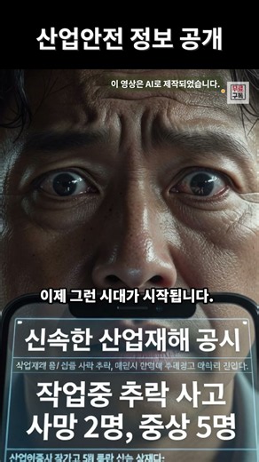 산업안전 정보 전격 공개! 내 현장은 과연 안전할까?.#산업안전 #정보공개 #중대재해처벌법 #산업재해예방 #안전관리