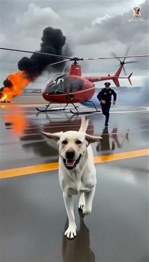 Cute dog helps to the pilot #shorts #cutedog #emotionalstory