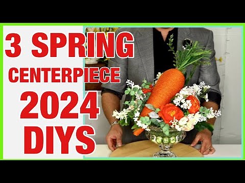 3 Spring DIY Centerpiece Ideas / spring decorating ideas and diys for 2024 / Ramon At Home