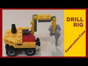 BLOCK TECH !! LEGO Drill Rig Construction Crew !!!!!