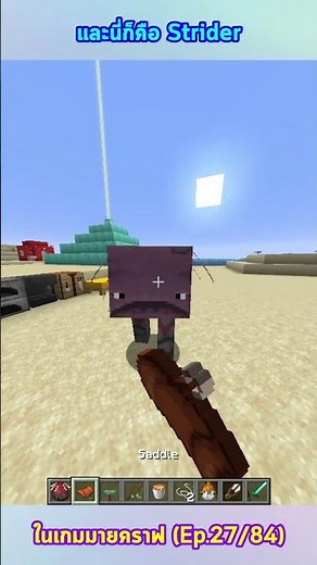 Minecraft: And this is Strider in Minecraft (Mob 84) (Ep.27/84) #shorts #minecraft