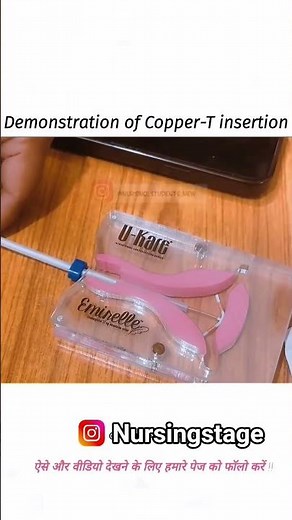 Demonstration of copper T insertion #copper #insertion #iud #viral #medical #contraceptives #medico