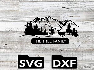 Address Svg, Address Dxf, Cnc, Plasma, Laser, Svg, Dxf, Cnc, Address Sign Svg, Address Sign Dxf, Deer Address, Deer Monogram, Deer Svg, Deer - Etsy