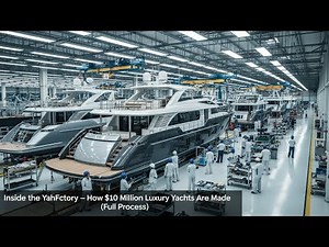 Inside the Yacht Factory – How $10 Million Luxury Yachts Are Made (Full Process)