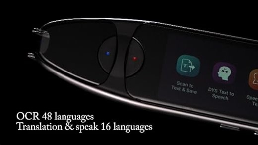 IRISPen Air 8 Übersetzungs- und Lesestift Schwarz, scannt, übersetzt und liest Texte offline vor, ideal für Schule und Legasthenie, OCR mit 48 Sprachen, für iOS, Android, Win & Mac Inkl Readiris PDF