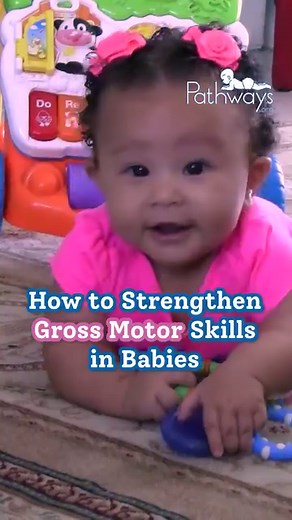 When baby learns to roll, crawl, or walk, they're using their gross motor skills! Gross motor skills are movements related to large muscle groups, like legs, arms, and trunk. Try these easy gross motor activities to help baby strengthen the muscles needed to meet milestones. 📲 Download the Pathways.org Baby Milestones app for more baby activity ideas! https://pathways.org/mobile-app/ #grossmotorskills #babydevelopment #babyactivities #grossmotoractivity #motordevelopment | Pathways.org