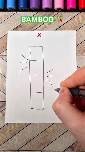 How to Draw BAMBOO🎋