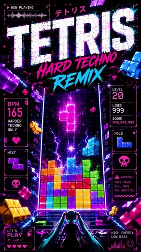 Tetris Hard Techno Remix 🔥