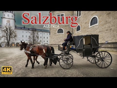 Salzburg, Austria | Walking Tour 4K