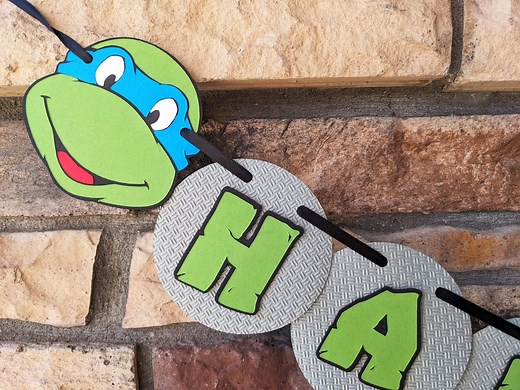 Teenage Mutant Ninja Turtle Banner, TMNT Party Banner, Ninja Turtles Birthday Banner - Etsy