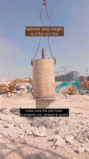 Pile Dynamic Load Test #piling #construction #geotechnicalengineering @ZeeConstructionHub