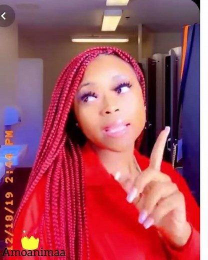 12 Red Box Braids Styles For Every Occasion #shorts