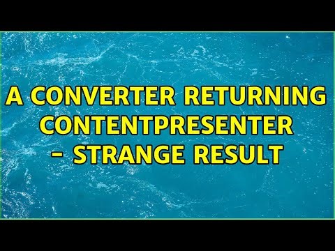 a converter returning ContentPresenter - strange result