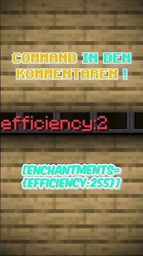 SO BEKOMMST DU EINE OP PICKAXE #minecraft #tutorial #command #shorts