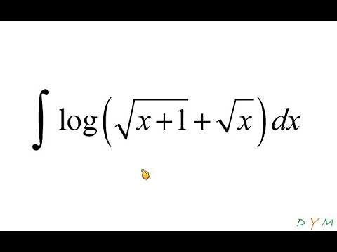 Integral log [root (x+1) + root (x)] detailed solution by Dig Your Mind