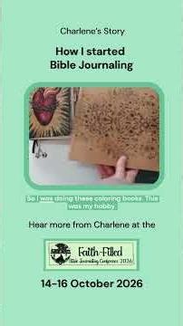 How I Started Bible Journaling #BibleJournalingConference #ChristianShorts