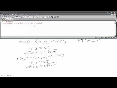 Parametrizations-Part 1-elliptic paraboloid