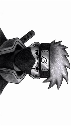 Kakashi Hatake Realistic Pencil Drawing | Naruto Fan Art | Anime Drawing #shorts #anime #animeart