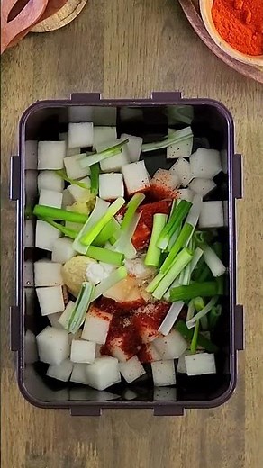 [KFood] EASY RADISH KIMCH (kkakdugi) #kimchi #koreanfood #k-food#recipe