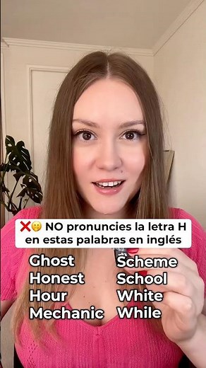 ❌🤐NO pronuncies la letra H en estas palabras!