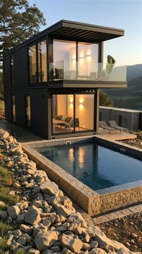 From Empty Hillside to Luxury Container Villa with Infinity Pool | Full Build Timelapse