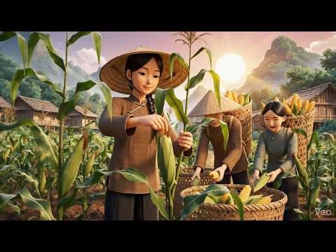 Traditional Vietnamese Corn Cakes | Charcoal Grilled Corn Pancakes in Rural Village