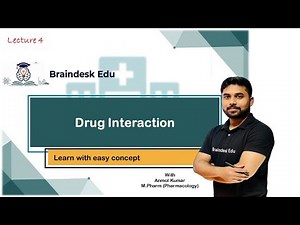 Drug Interactions types and Management (Pharmacy Practice) @Braindeskedu