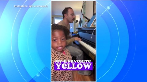 3-year-old goes viral for singing improv songs