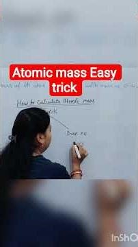 Atomic Mass Calculation Trick|🔥 1 Minut mein Sikhen