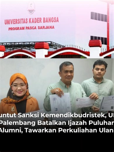 Pembatalan Ijazah Alumni UKB Palembang: Tanggapan dan solusi