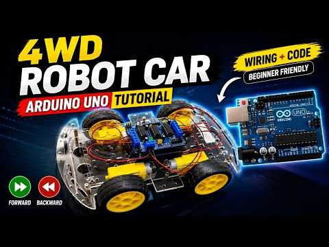 Arduino 4WD Robot Car | L298N Wiring & Full Build