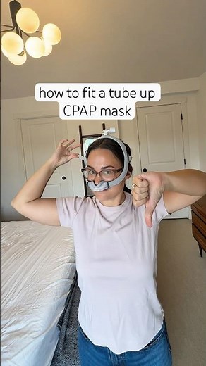 here are my tips on how to fit a tube up nasal cpap mask! #airtouchn30i