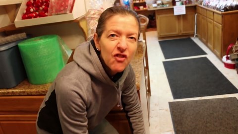 Packing Serena's box o' candy!