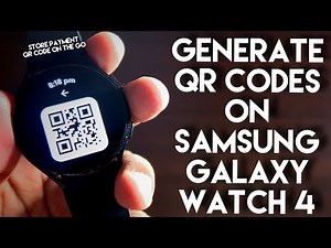 Generate QR code to store Information on Samsung Galaxy Watch 4