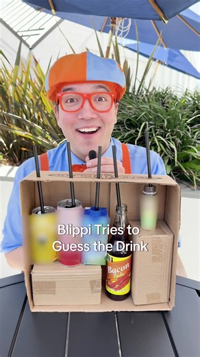 Blippi Tries to Guess the BACON SODA Drink!