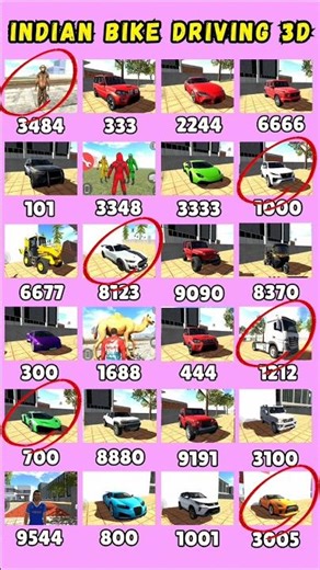 New Update Codes 💥 Indian bike driving 3d all new cheat code update + plugin cheat code