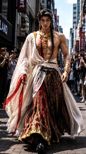 🔥 Everyone Stops to Stare at This Tall Guy's Fantasy Cosplay! #streetstyle #cosplay
