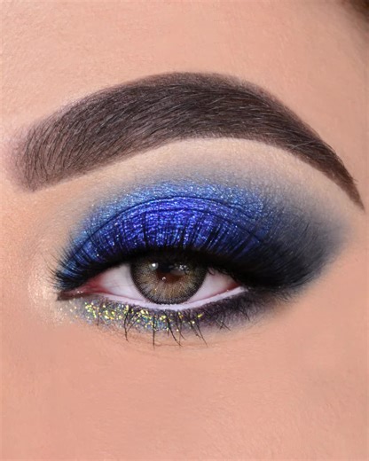 Smokey Blue Eyeshadow Makeup | Royal Blue Glam Tutorial