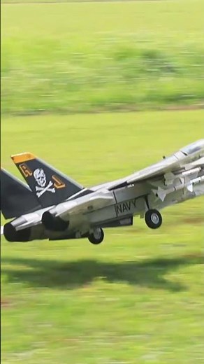DIY F-14 Tomcat touch and go #rcplane #modelaircraft #f14