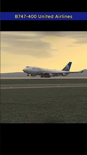 Boeing 747 United Airlines Landing – Smooth Giant Touchdown!