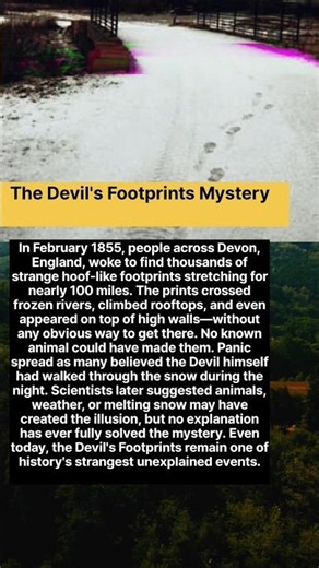 🥺The Devil's Footprints Mystery❤️