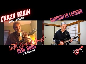 Crazy Train (Ozzy Osbourne) – Mandolin Lesson With Neal Doss (Comandolin) #rockpopmandolin