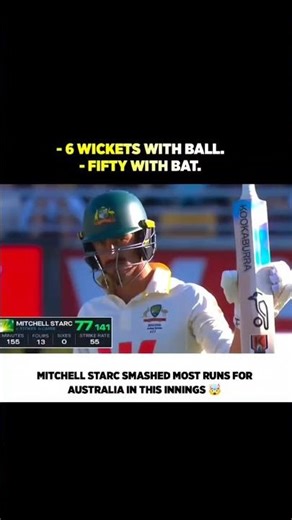 At the age of 35 Starc delivering with both bat & ball 💛 #mitchellstarc #shorts #ytshorts #cricket