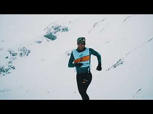 Snowshoe Running Race in the Mountains