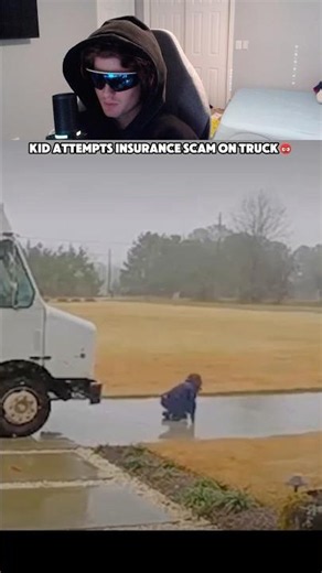 Attempted insurance scam on the Fedex delivery truck