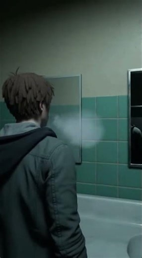 🌑🚽🔦🖤 "Reflection in the Restroom"