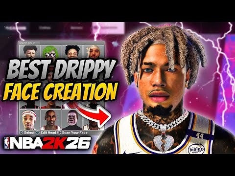BEST DRIPPY FACE CREATION TUTORIAL NBA 2K26!