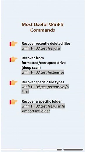 Learn to recover deleted files with the Windows File Recovery tool. #windows